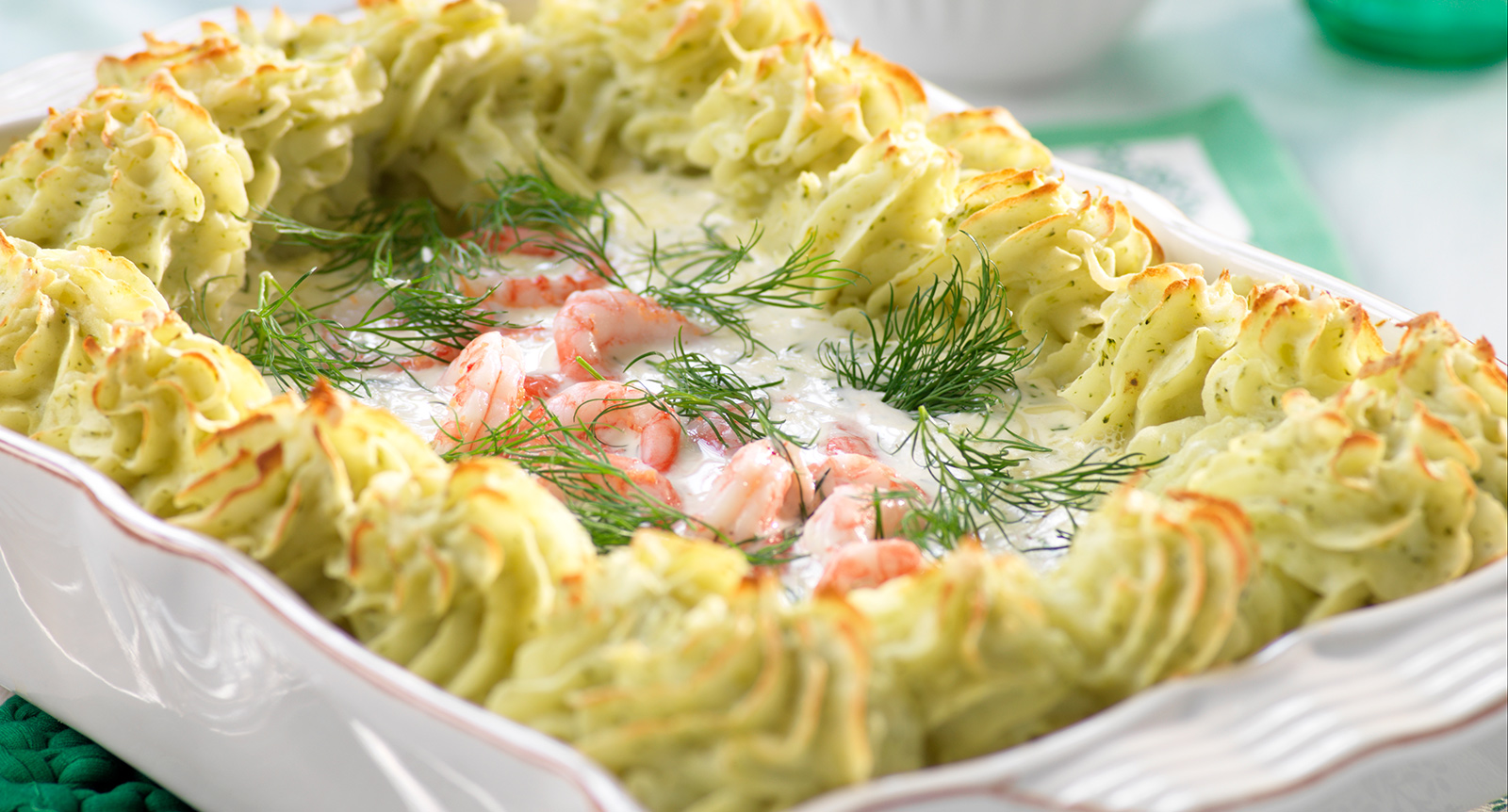 Fiskgratäng med dill