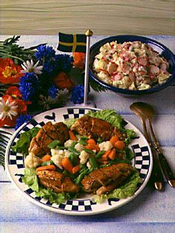 Kycklingfilé med färskpotatissallad