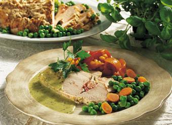 Kalkonbröst med basilikasås