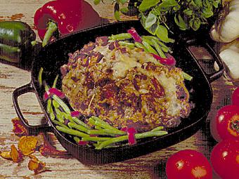 Kantarellgratinerad färslimpa