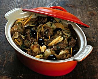 Lamm- och potatisgryta med vitlök och apelsin