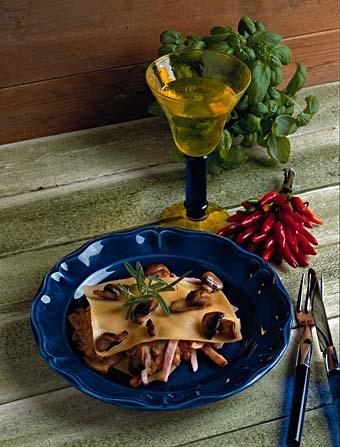 Öppen ravioli med kassler