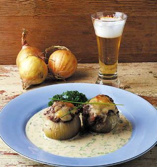 Läckert fyllda lökar