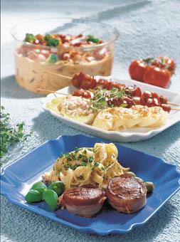 Korvspett med ostpotatis