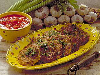 Rotfruktsbiffar med tomatsås