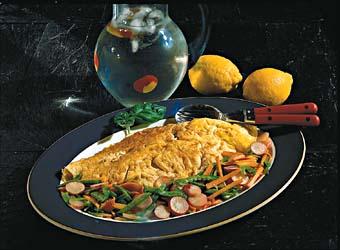 Ostomelett med vårgrönt