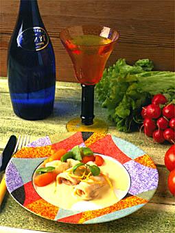 Spättfilé med apelsinsås