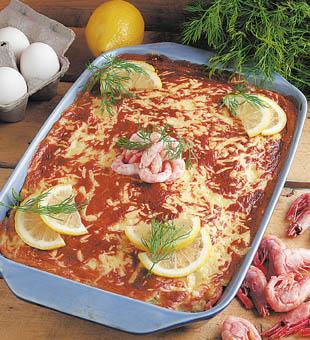 Exotisk räkgratäng