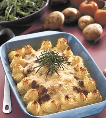 Gratäng med selleri och svamp