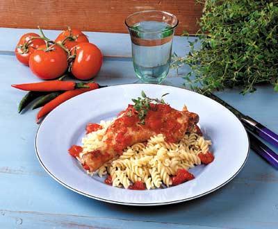 Heta tomat- och chiliklubbor