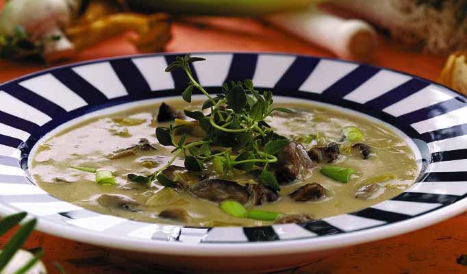 Svamp- och löksoppa