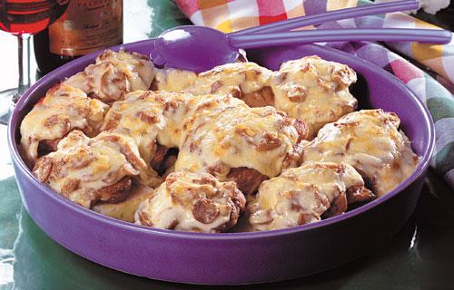 Gratinerad fläskfilé på selleribotten