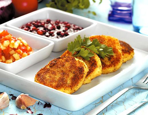 Potatisbullar med salsa