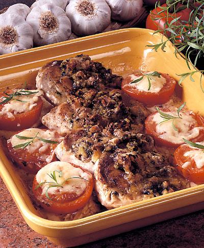 Frasgratinerad fylld kotlett