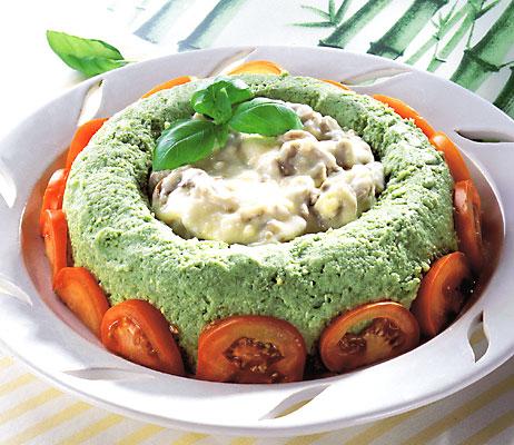 Broccolikrans med svampsås