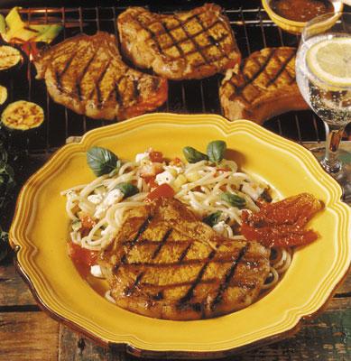 Grillkotletter med chutneyglasyr