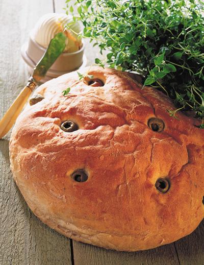 Timjanbröd med oliver