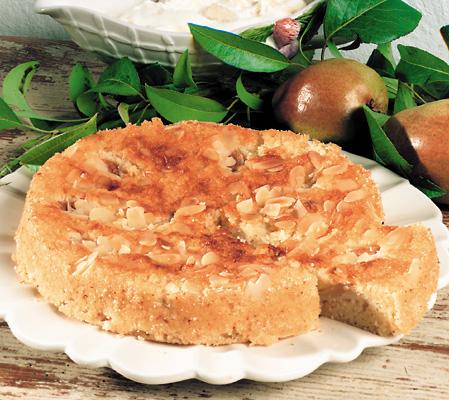 Päronkaka med mannagryn