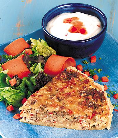 Rotfruktspaj med färs