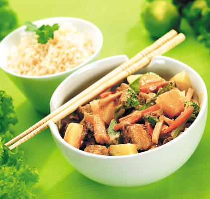 Quorn med ananascurry