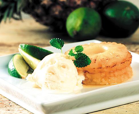 Karamelliserad ananas