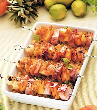 Exotiska kasslerspett med couscous