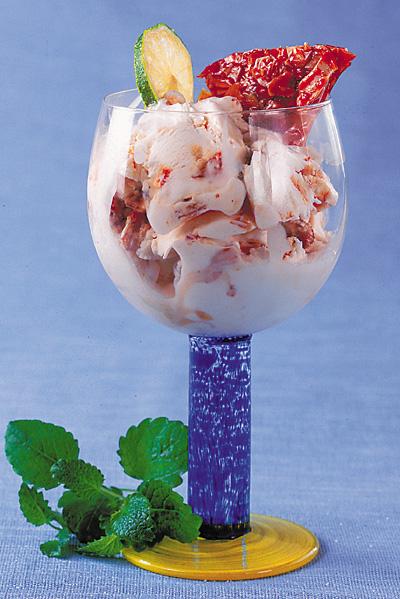 Glass med citronkrokant