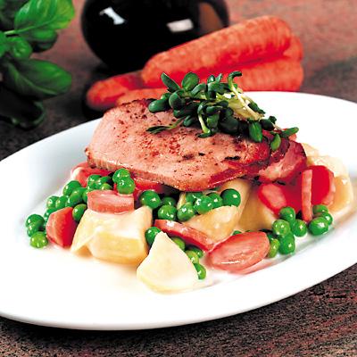 Sommartallrik med kassler