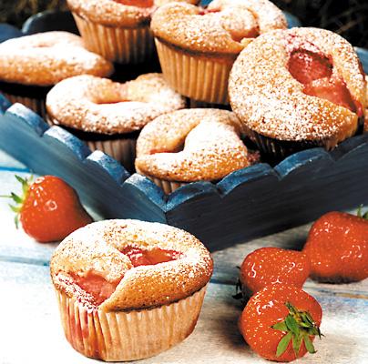 Jordgubbsmuffins I