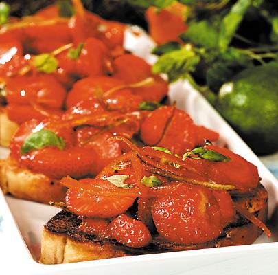 Jordgubbsbruschetta
