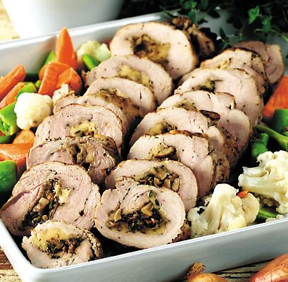 Svampfylld fläskfilé