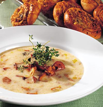 Krämig kantarellsoppa