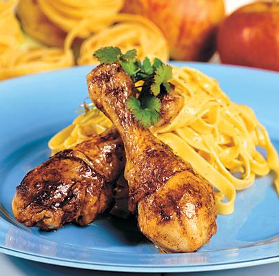 Kycklingben med currypasta