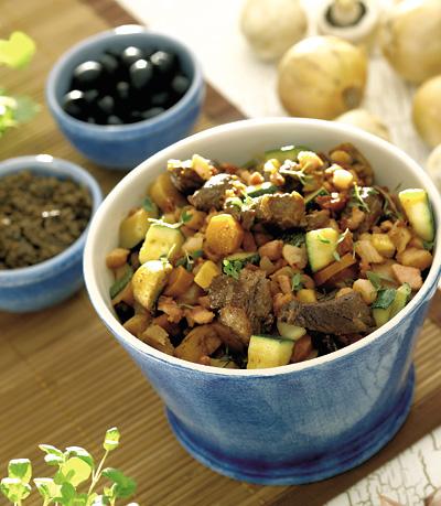 Högrevsgryta med franska tillbehör