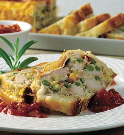 Smördegslängd med kyckling