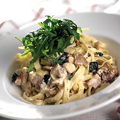 Kyckling- och baconpasta