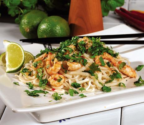 Räkor med lime och chili