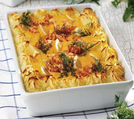 Fiskgratäng med kräftsmak