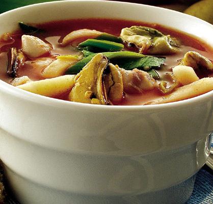 Fisksoppa med musslor