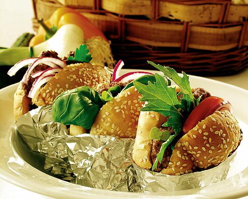 Hamburgerpaket till picknick