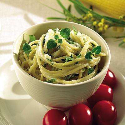 Spaghetti med ostsås