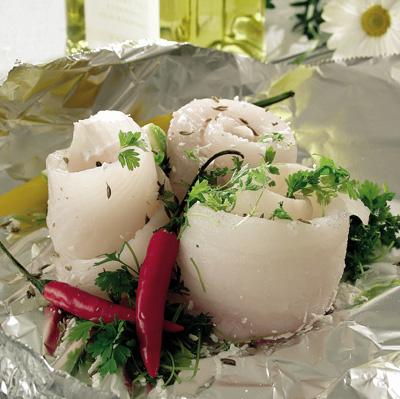 Välkryddad fisk på grillen