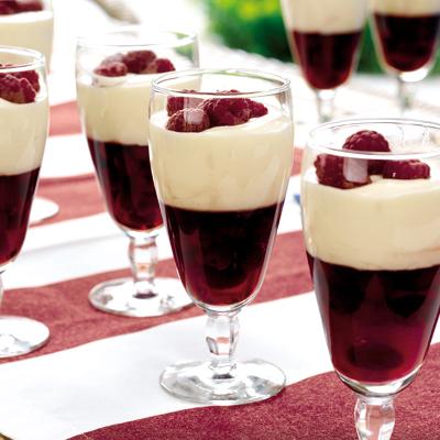 Chokladmousse med hallongelé