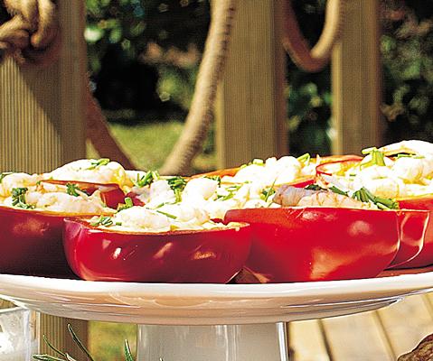 Paprika med räkröra