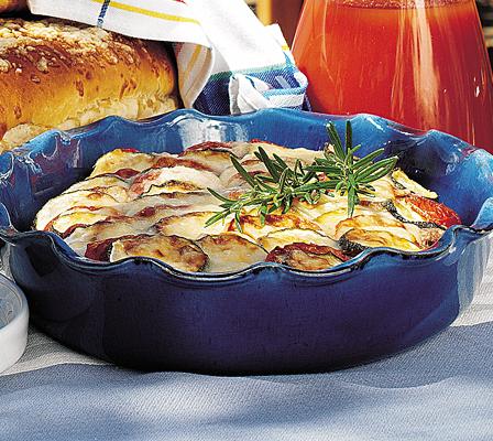 Tomat- och squashgratäng