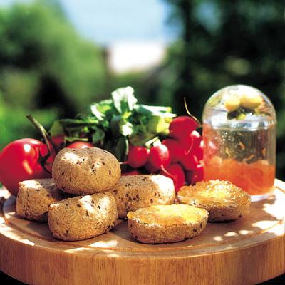 Grahamsbullar med linfrö
