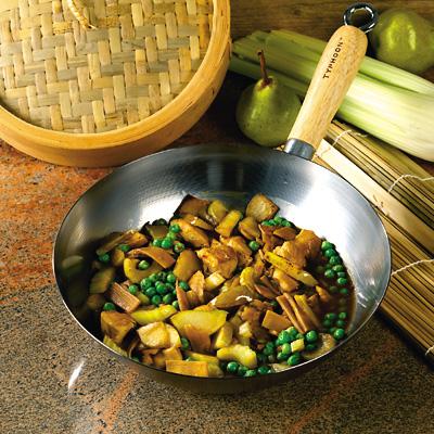 Wokad kyckling med päron