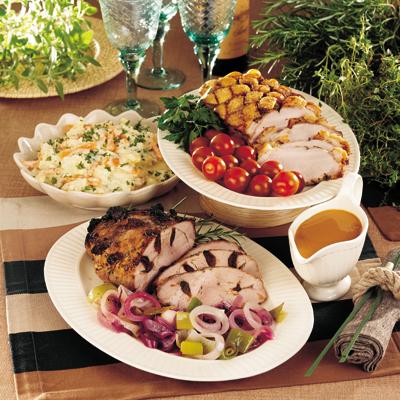 Kotlettrad med gräddkokta rotfrukter