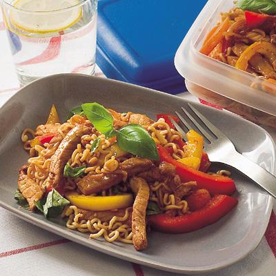 Skink- och paprikawok