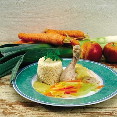 Kyckling med currysås